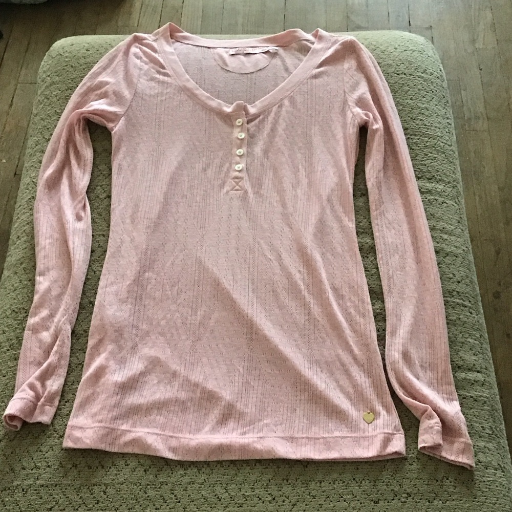 Juicy Couture Blush Pink Lace Top
